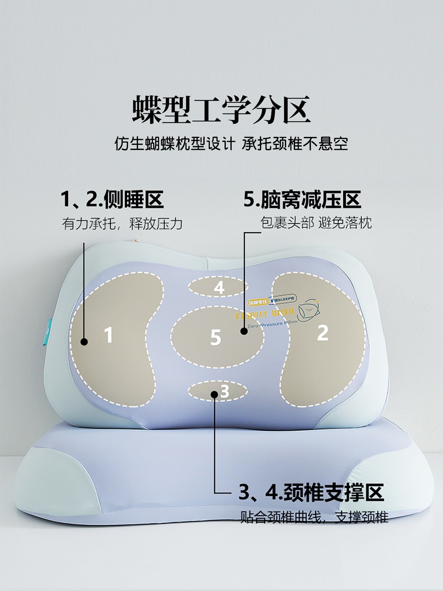 Bio-based neck support pillow