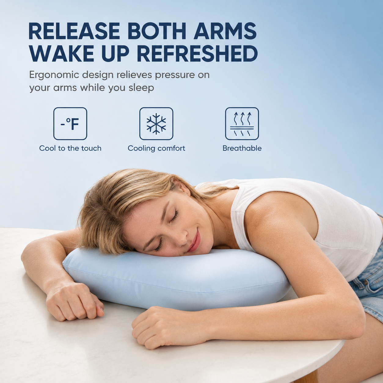 Cooling Memory Foam Nap Pillow