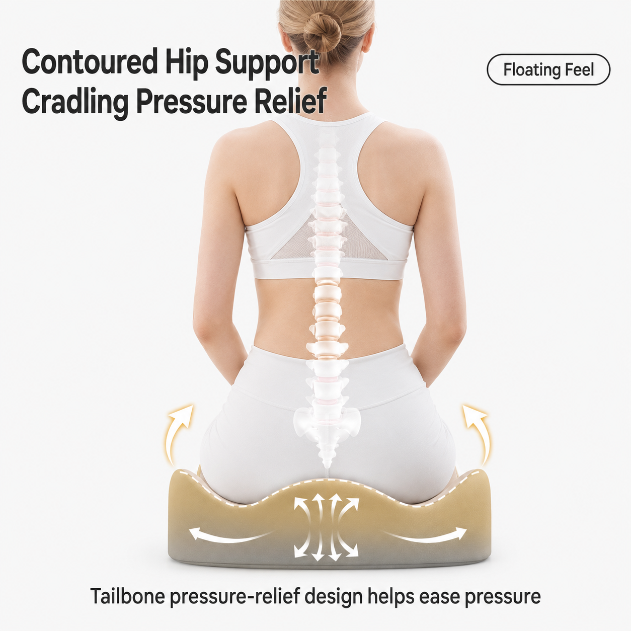 Ergonomic Memory Foam Seat Cushion
