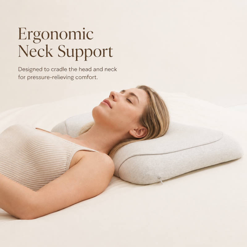 Soy-Based Memory Foam Neck Pillow