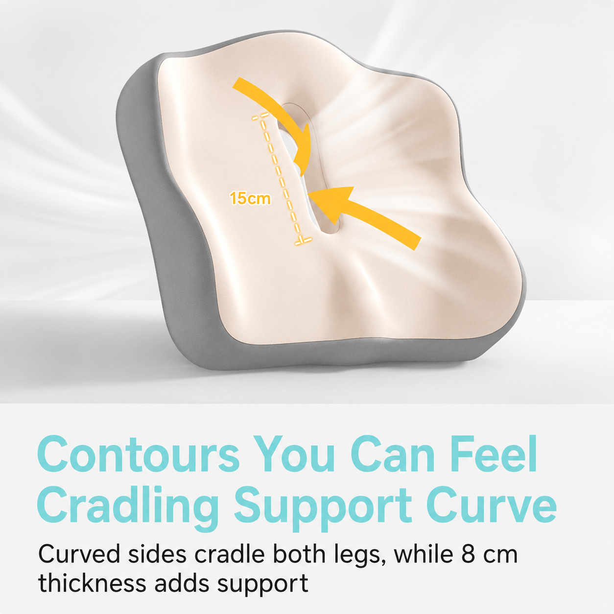 Ergonomic Memory Foam Seat Cushion