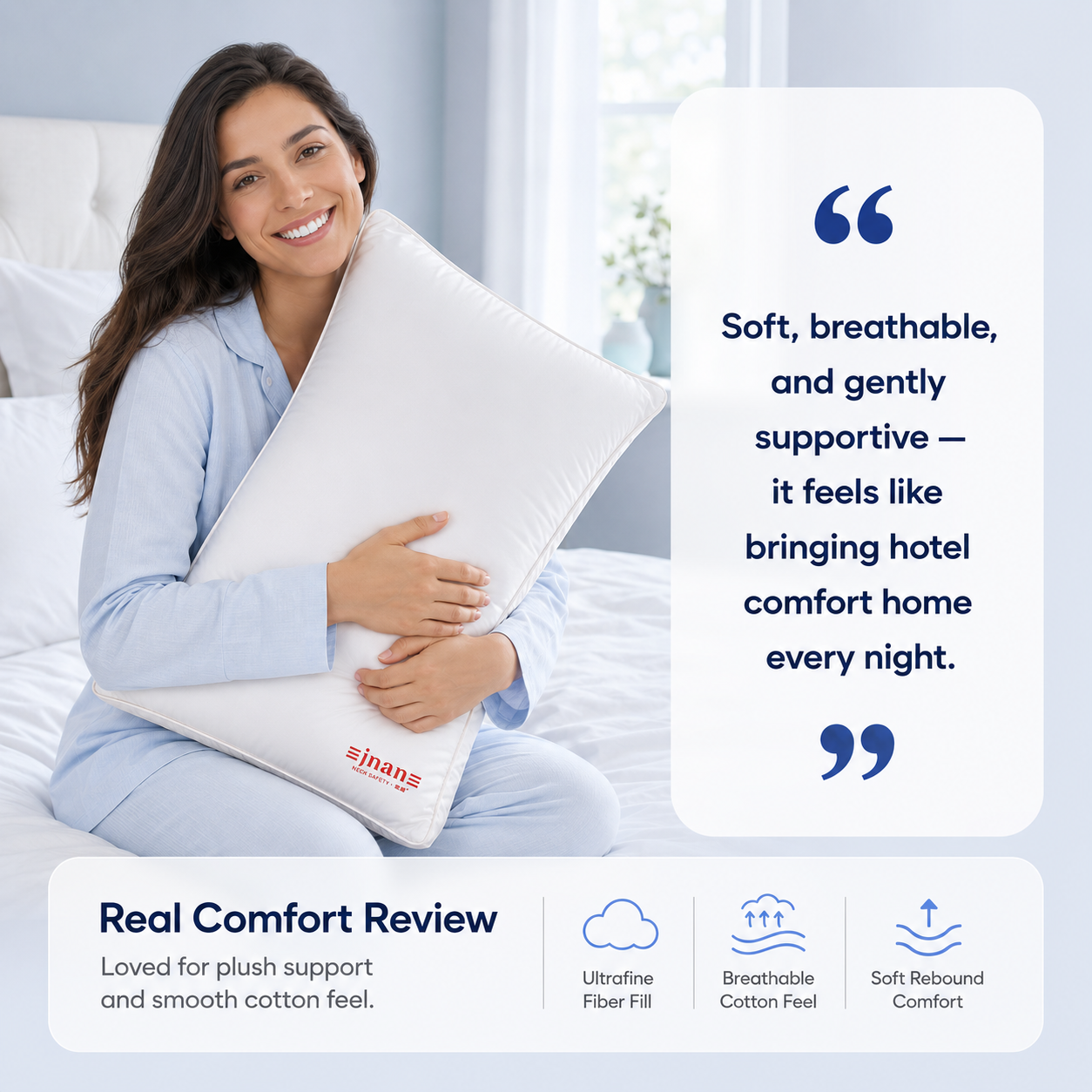 Hotel-Soft Spill & Oil-Resistant Pillow